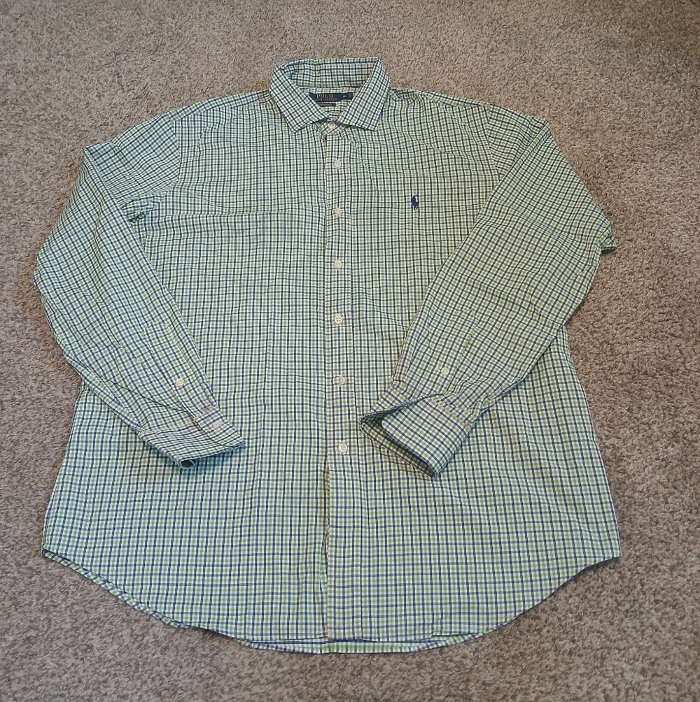 Polo Ralph Lauren Performance Casual Button Down Shirt Men's Size XL